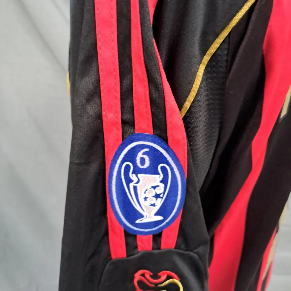 AC MILAN CLASSIC HOME JERSEY - MALDINI PRINTED SIZE M