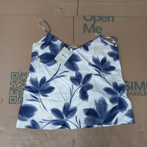 CYBERJAMMIES INDIGO/NAVY FLORAL PRINT CAMI SIZE UK 10