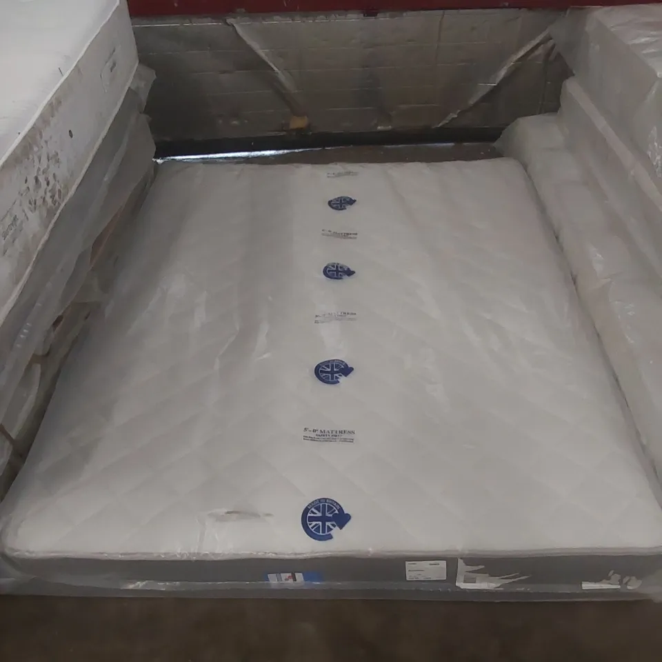 QUALITY BAGGED 150CM AIRSPRUNG MEMORY COMFORT KING SIZE MATTRESS