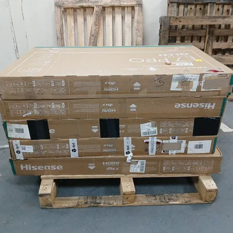 PALLET OF 5 BOXED TELEVISIONS - COLLECTION ONLY 