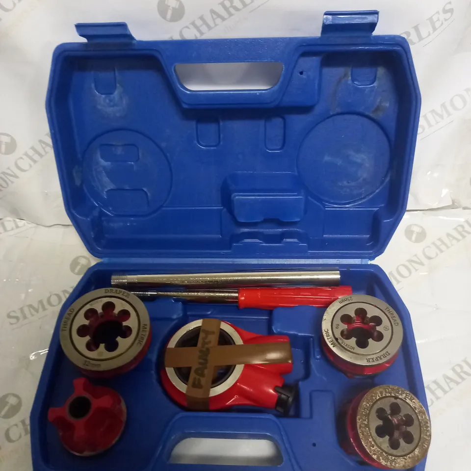 DRAPER 22496 METRIC RATCHET PIPE THREADING KIT