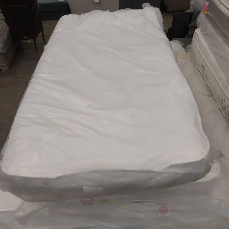 QUALITY BAGGED 3' SINGLE MEMORY FOAM SPRUNG OPEN COIL MATTRESS 