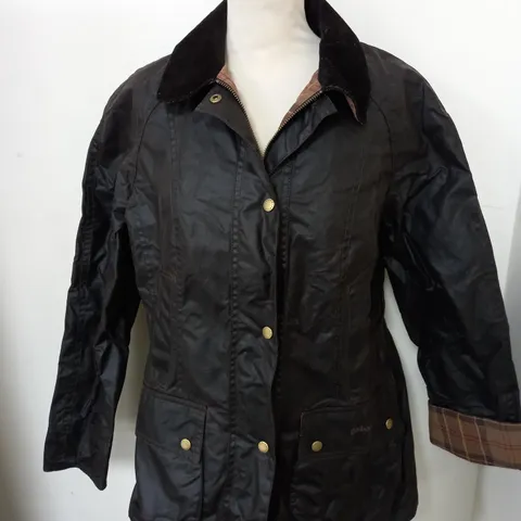 BARBOUR BEADNELL WAX JACKET SIZE 12