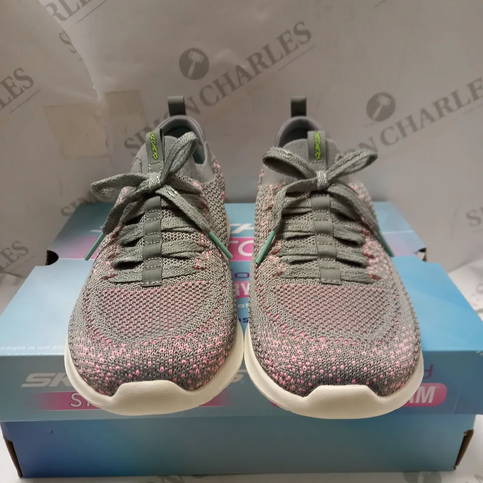 SKECHERS ULTRA FLEX GREY TRAINERS - SIZE 4