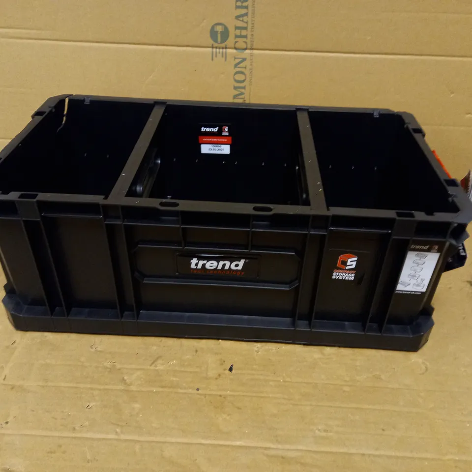 TREND MS/C/200TD COMPACT MODULAR STORAGE TOTE BOX 200MM C/W DIVIDER