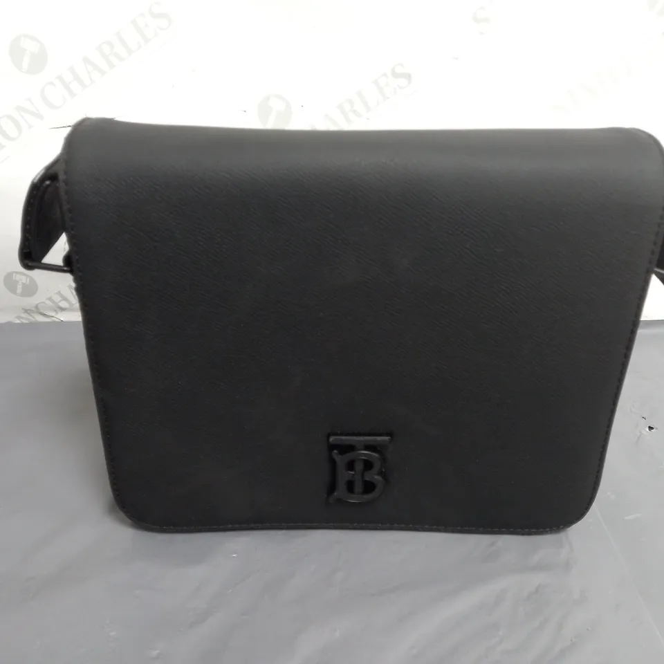 BURBERRY ALFRED MENS BLACK LEATHER CROSSBODY BAG