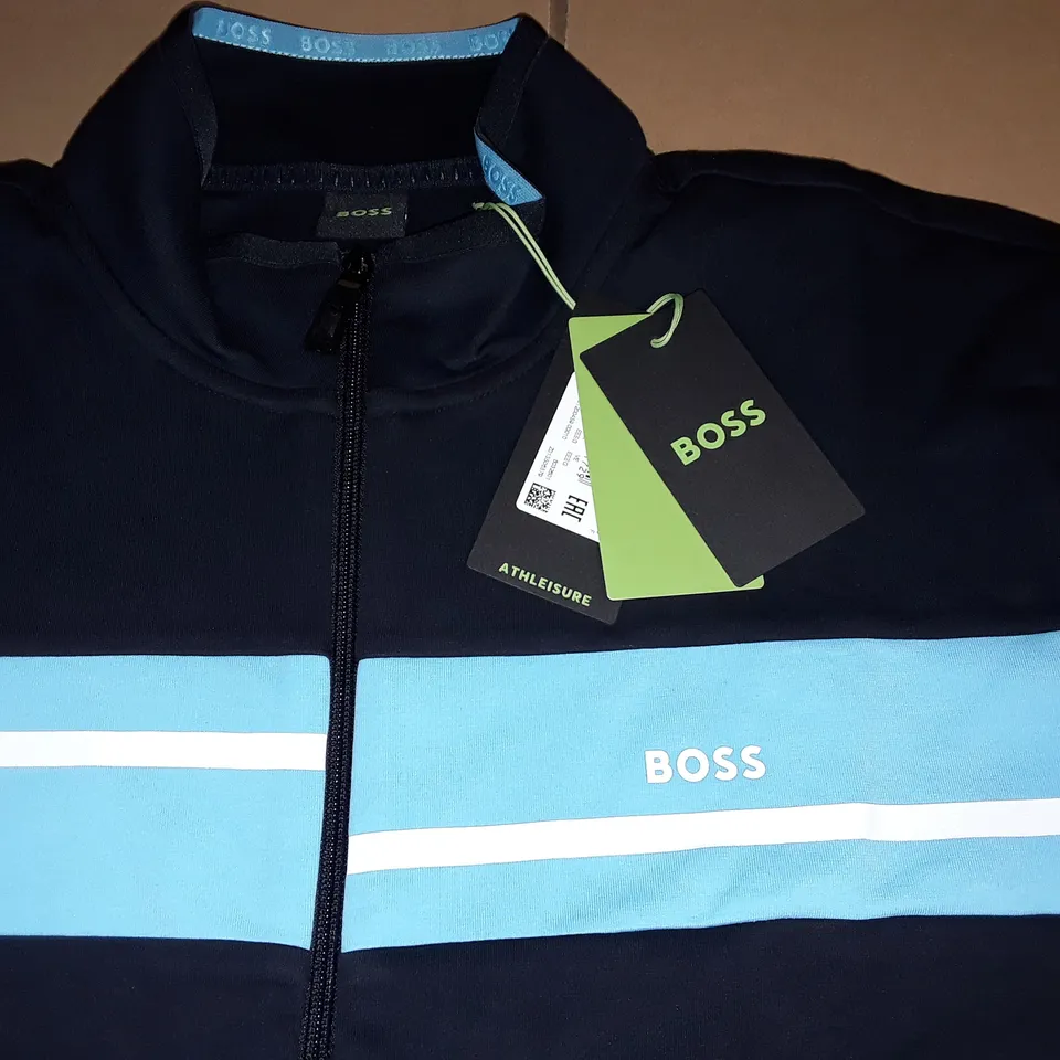 HUGO BOSS ZIP THROUGH ATHLEISURE JACKET - 3XL 