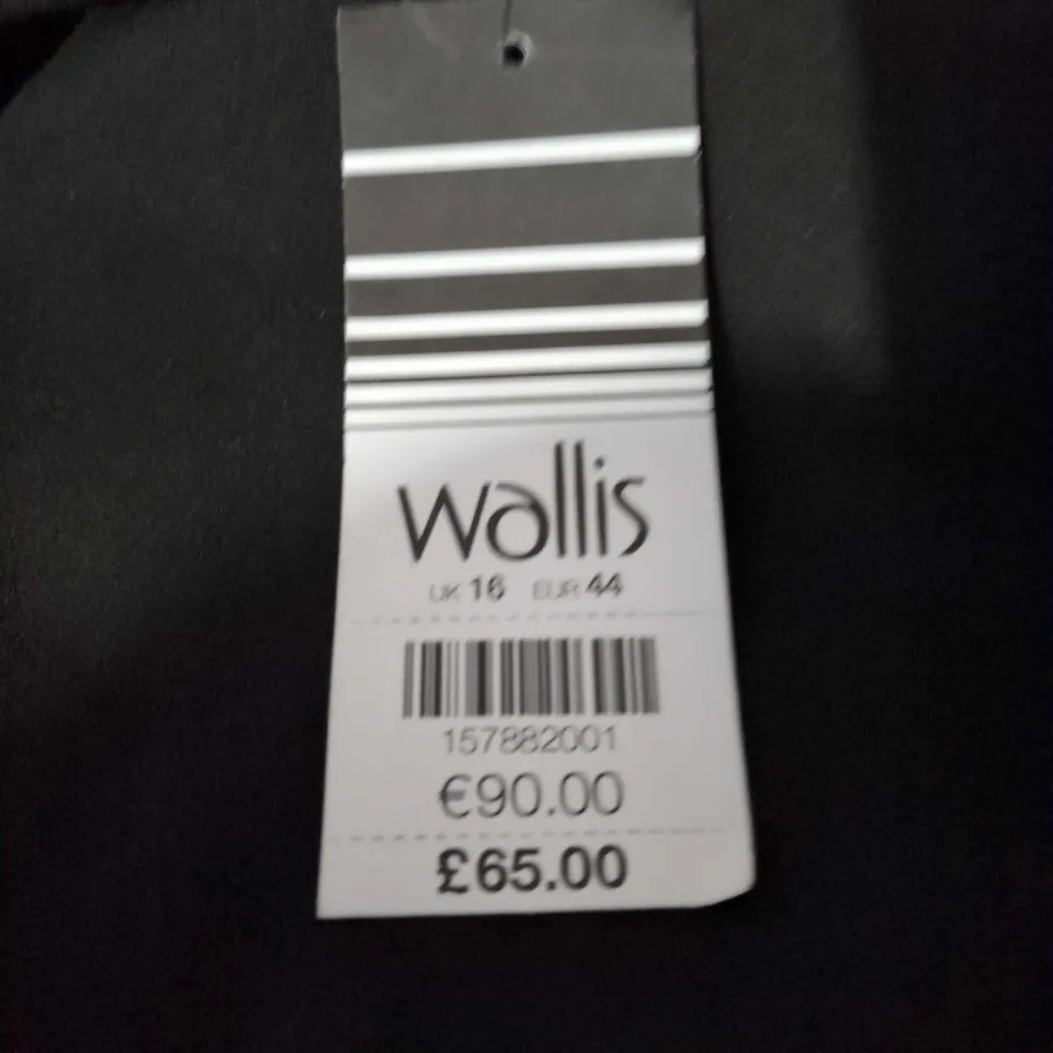 WALLIS WOMEN'S BLACK TROUSERS WITH ATTACHED PRINTED TOP, UK 16 (EU 44) – TAG ATTACHED