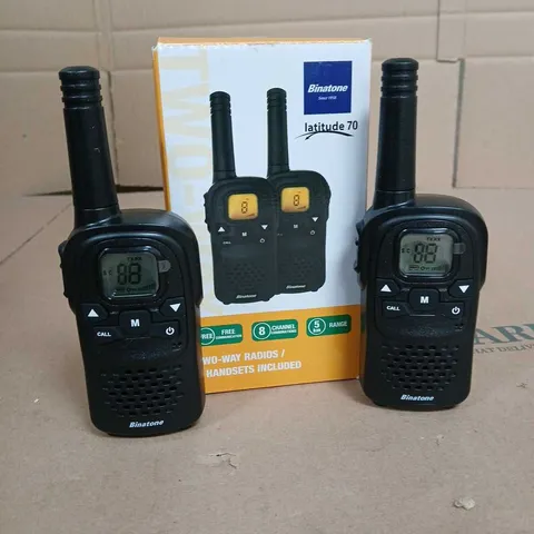 BOXED BINATONE TWO WAY RADIOS