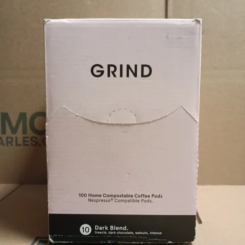 GRIND 100 DARK BLEND HOME COMPOSTABLE COFFEE PODS