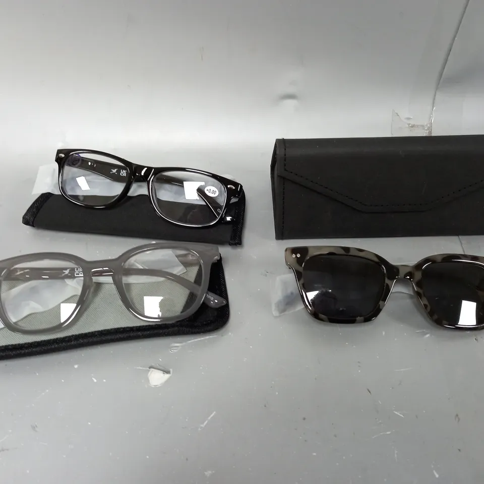 HUMMINGBIRD SUNGLASSES AND 2X READING GLASES 