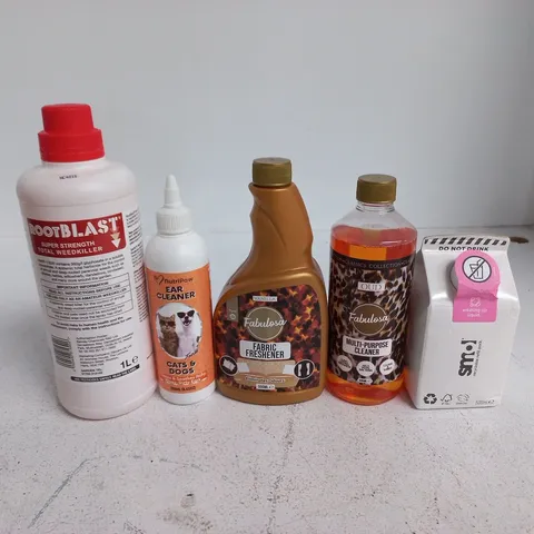 LOT OF 11 ASSORTED HOME LIQUID ITEMS TO INCLUDE ROOTBLAST, FABRIC FRESHNER AND WASHING UP LIQUID