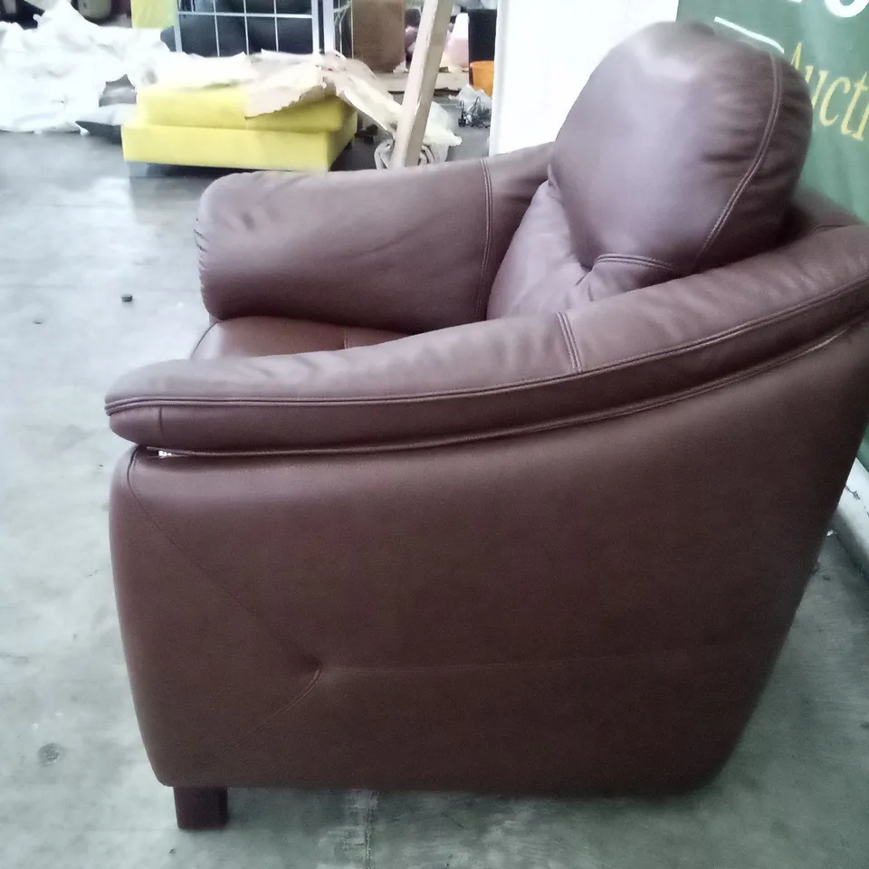 DESIGNER G PLAN  JACKSON ELECTRIC RECLINER CHAIR - CAPRI OAK LEATHER 
