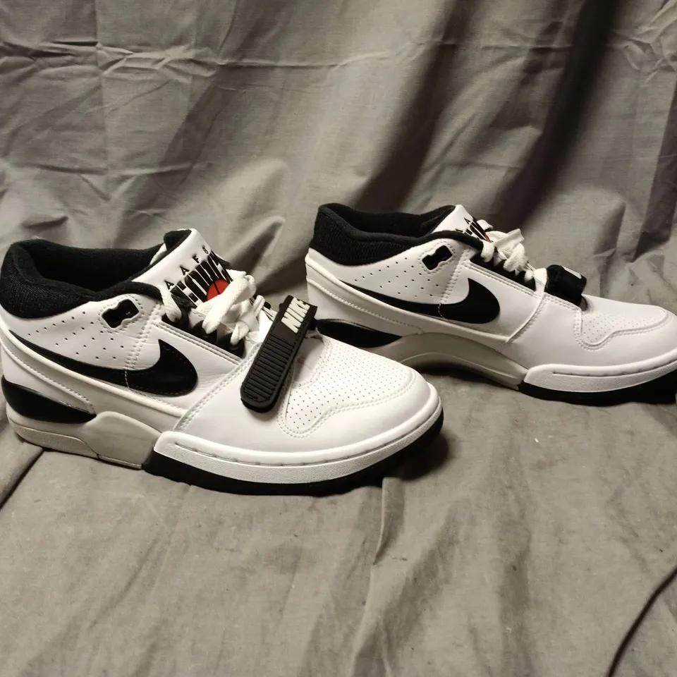 NIKE AAF88 SP - WHITE & BLACK SNEAKERS WITH VELCRO STRAP -MEN'S UK SIZE 6