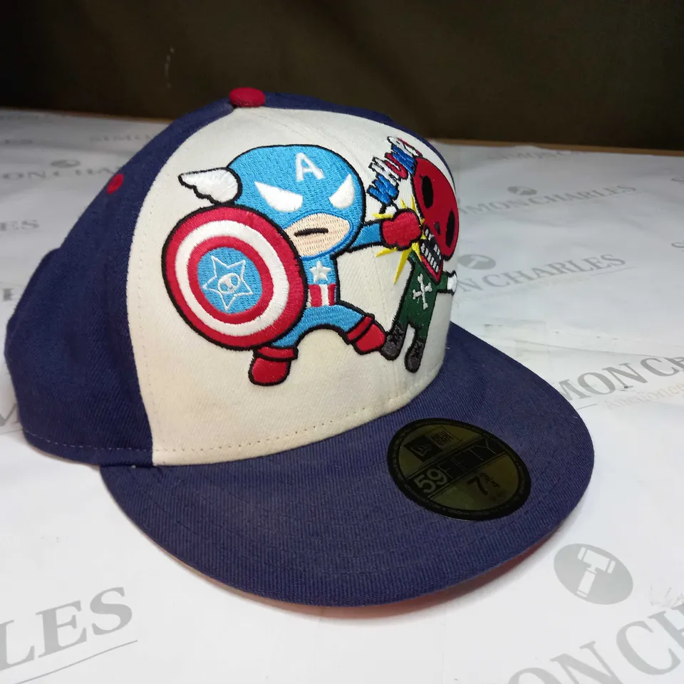 59FIFTY CAPTAIN AMERICA CAP - SIZE 7 3/4