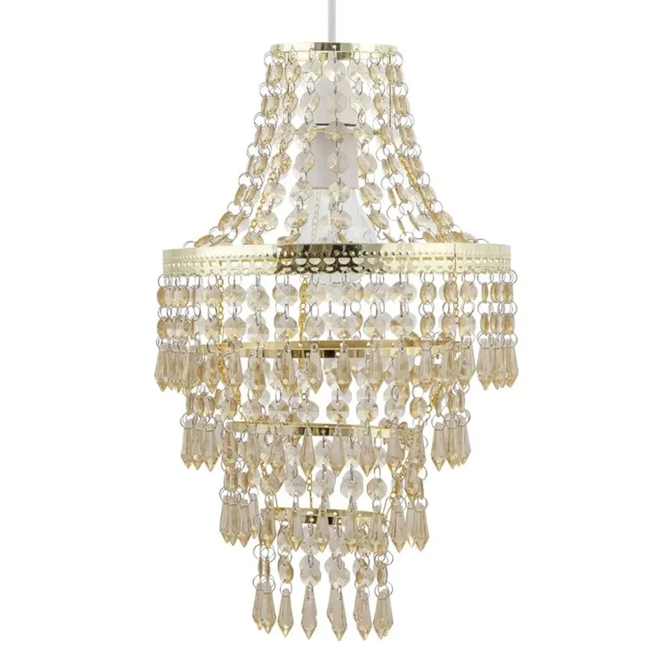 BOXED 35cm H ACRYLIC NOVELTY PENDANT SHADE (1 BOX)