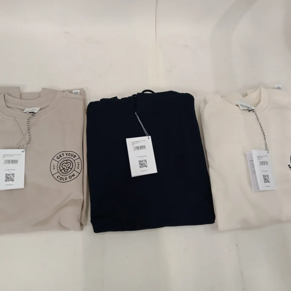 BOX OF MIXED ASSORTMENT OF BRAND NEW BRASS MONKEY CLOTHING ITEMS INCLUDING - SWEATERS, HOODIES,  - MIXED SIZES - APPROXIMATELY 16X ITEMS
