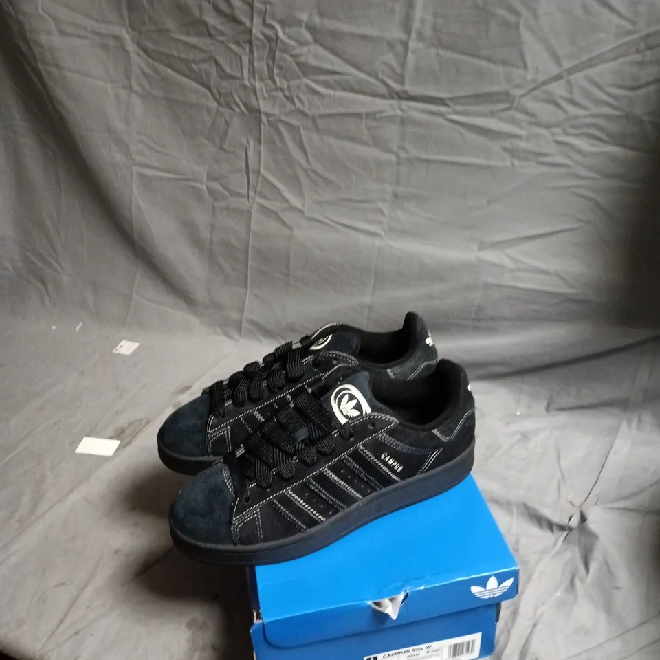 ADIDAS CAMPUS 00S W BLACK SUEDE TRAINERS UK 8