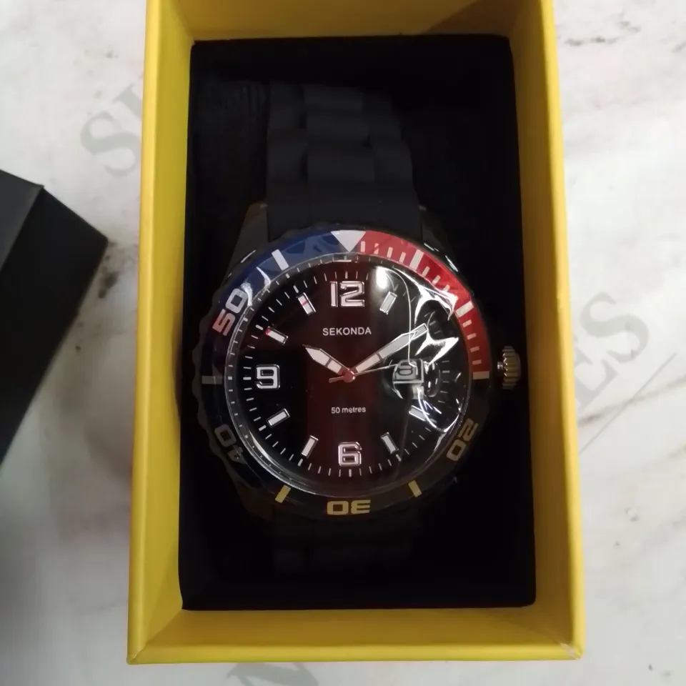 BOXED SEKONDA STYLISH ANALOG WATCH.