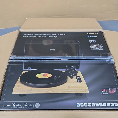 LENCO TURNTABLE WITH BLUETOOTH TRANSMISSION – BOXED