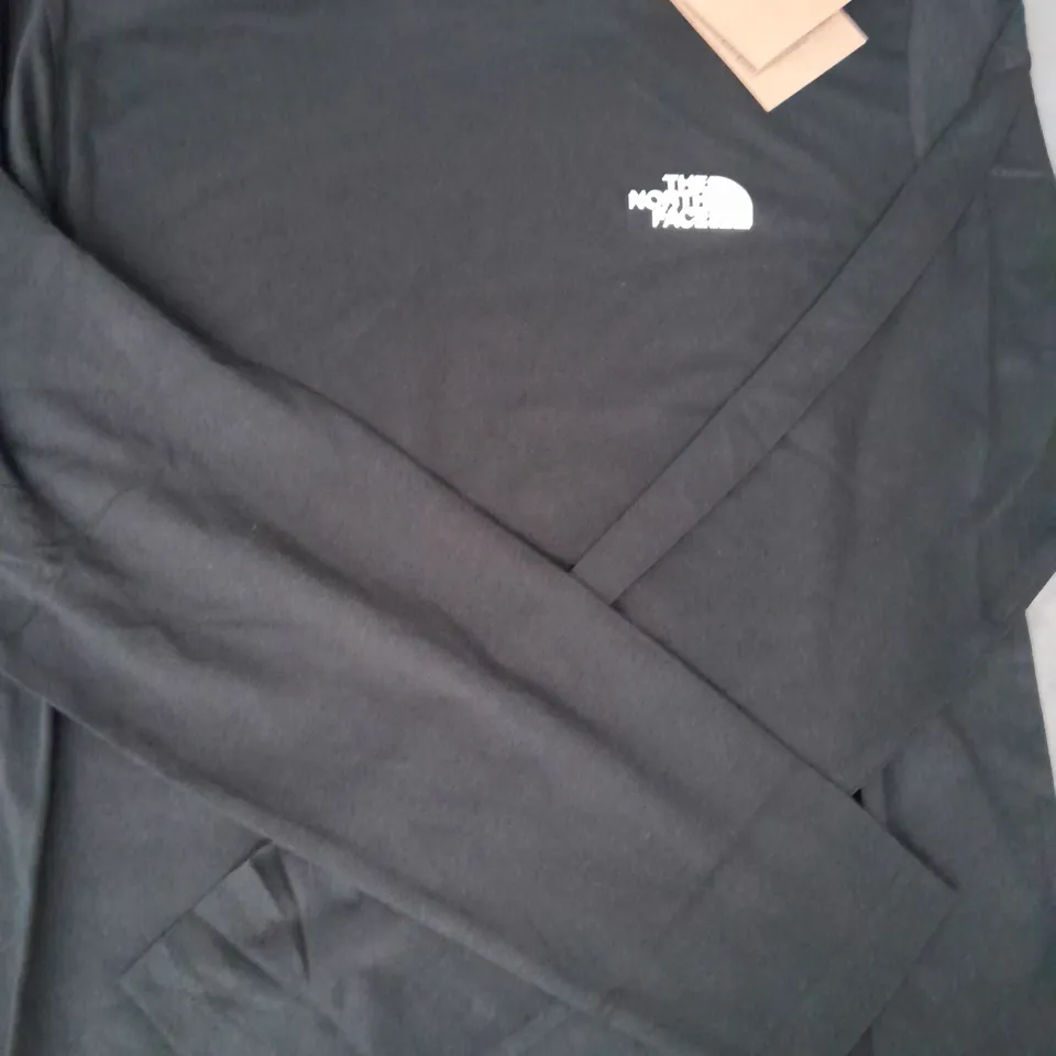 THE NORTH FACE LONG SLEEVE CREW NECK TOP IN BLACK SIZE MEDIUM