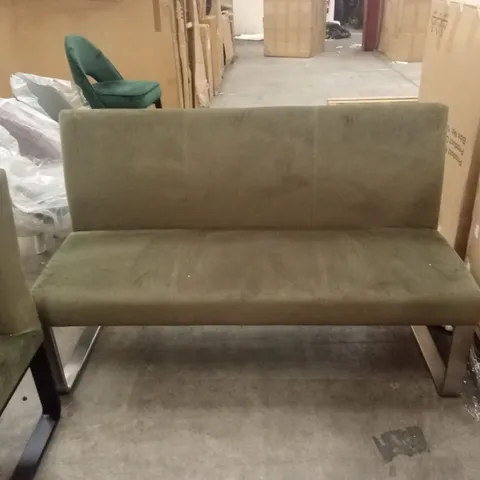 DANETTI GREEN VELVET DINING BENCH