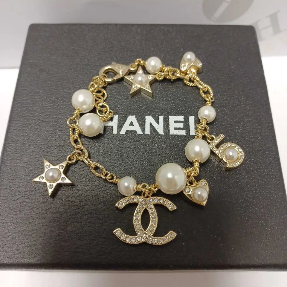 CHANEL PEARL CHARM BRACELET 
