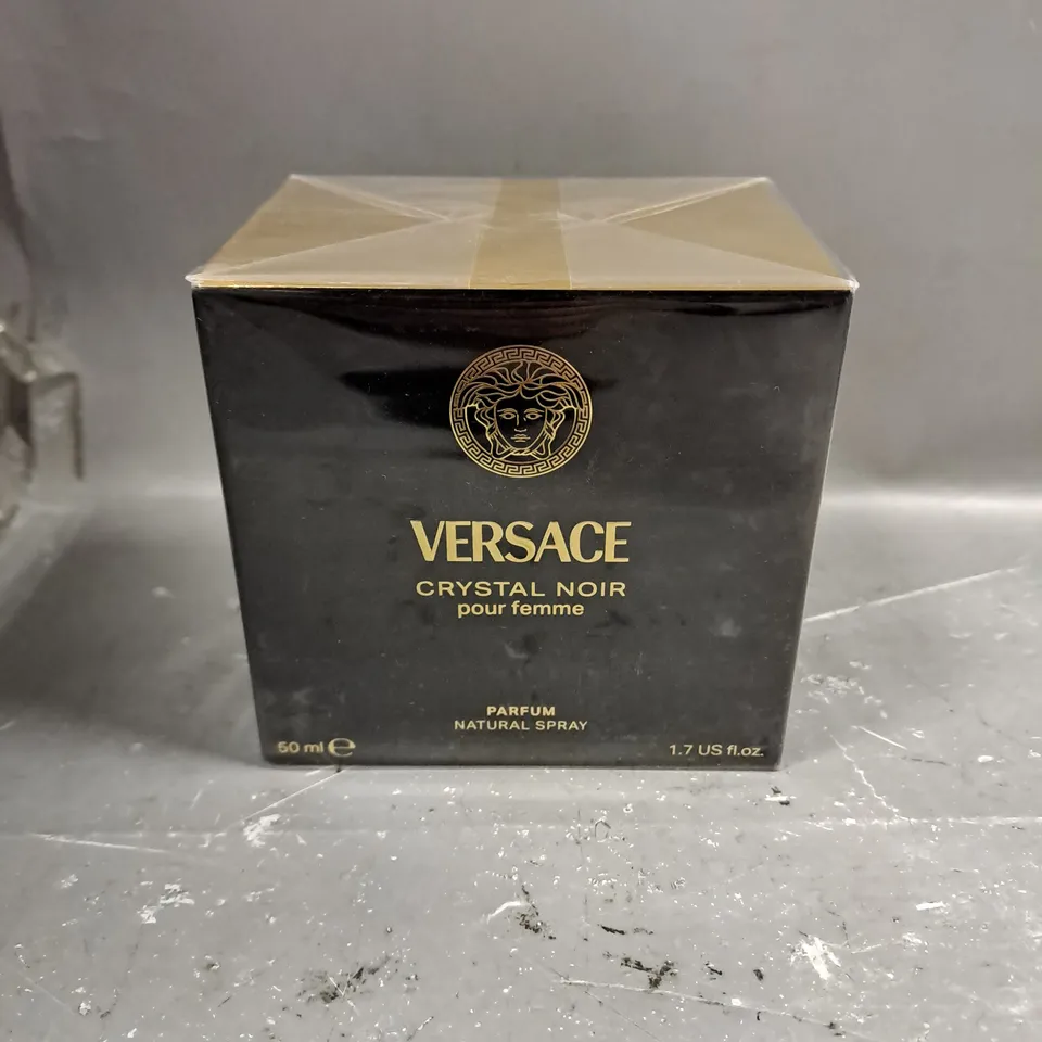 BOXED AND SEALED VERSACE CRYSTAL NOIR PARFUM SPRAY 50ML