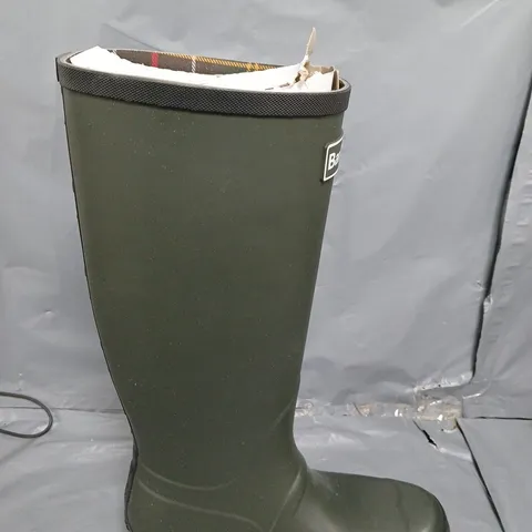 BARBOUR ABBEY TALL WELLINGTON BOOT SIZE 7 