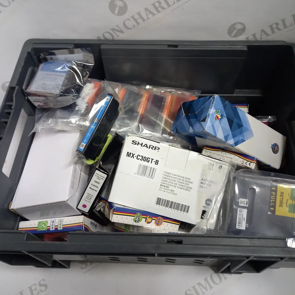 LOT OF APPROXIMATELY 20 ASSORTED PRINTER INKS & CARTGRIDGES OF VARIOUS COLOURS AND TYPES