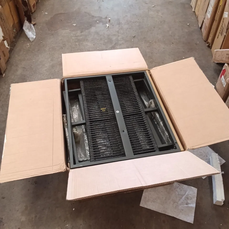 BOXED OUTDOOR SOFA SET - DARK GREY (2 BOXES)