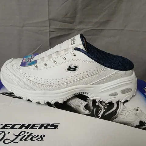 SKECHERS D'LITES WOMEN'S WHITE MEMORY FOAM SNEAKERS UK 6 (EU 39, US 9)