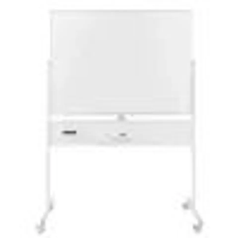 COSTWAY 120 X 90 CM DOUBLE-SIDED DRY ERASE MOBILE BOARD WITH STAND-WHITE