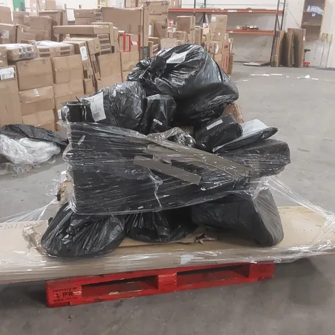 PALLET CONTAINING A LARGE QUANTITY OF DESIGNER BAR STOOL PARTS AND OTHER ASSORTED ITEMS