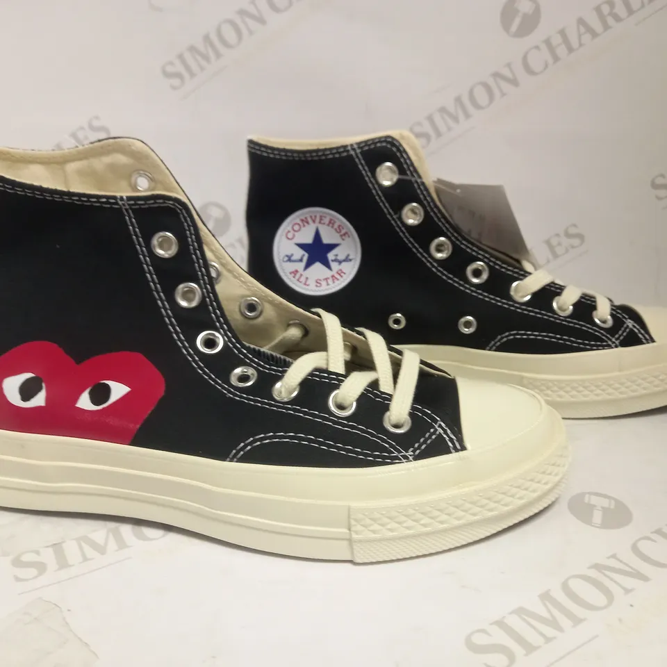 UK 6 CONVERSE PLAY COMME DE GARCONS HI TOP TRAINER