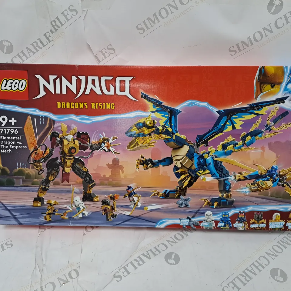 BOXED LEGO NINJAGO DRAGONS RISING ELEMENTAL DRAGON VS THE EMPRESS MECH - 71796 RRP £69.99