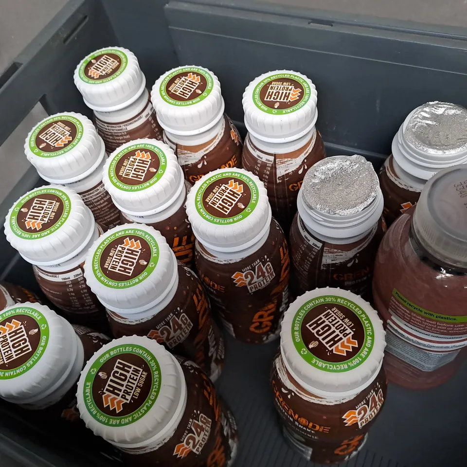 APPROXIMATELY 15 DRINK PRODUCTS TO INCLUDE GRENADE PROTEIN SHAKE, H&B CONCENTRATED DARK CHERRY JUICE