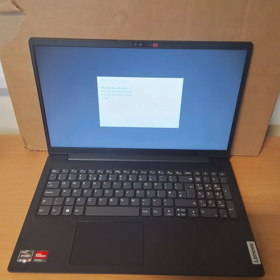 BOXED LENOVO V15 G4 AMN AMD R5 7520U 8GB RAM 512GB SSD LAPTOP IN BLACK