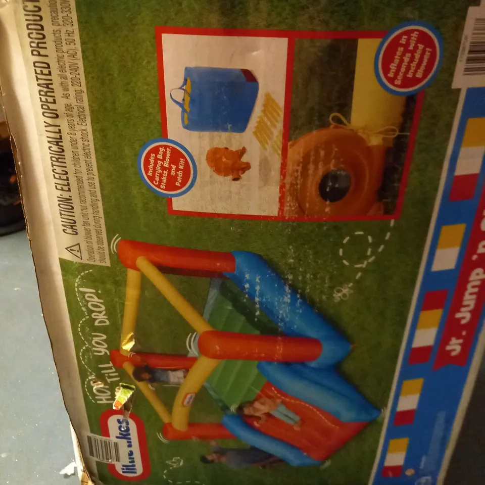 BOXED LITTLE TIKES JUNIOR JUMP AND SLIDE BOUNCY CASTLE RRP £289.99