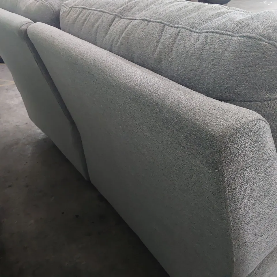 QUALITY BRITISH DESIGNER G PLAN SEATTLE POWER RECLINING THREE SEATER SOFA GIRONA SMOKE FABRIC 
