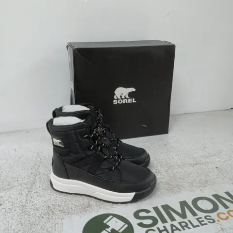 SOREL WOMEN'S WATERPROOF SNOW BOOTS – BLACK, UK 3 (EU 36) IN BOX
