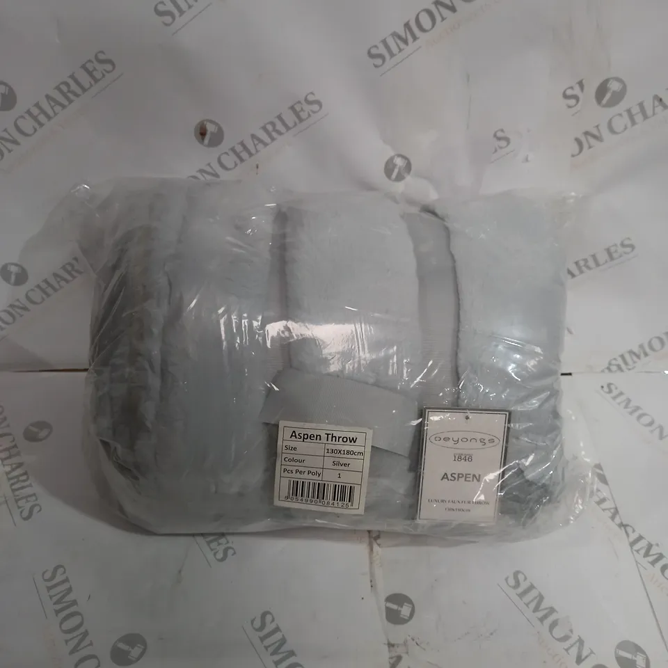 DEYONGO ASPEN THROW IN GREY - 130CM X 180CM