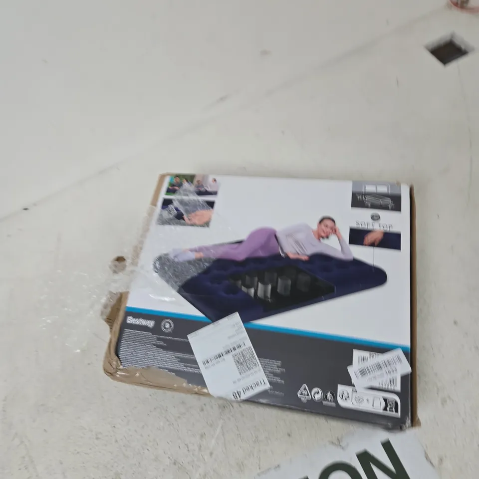 BESTWAY INFLATABLE AIR MATTRESS – GARDEN/OUTDOOR BED, BLUE, BOXED