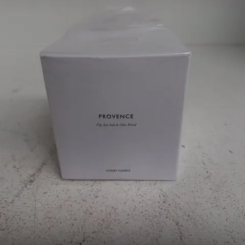 SEALED THE WHITE COMPANY PROVENCE FIG, SEA SALT AND OLIVE WOOD SCENTED CANDLE