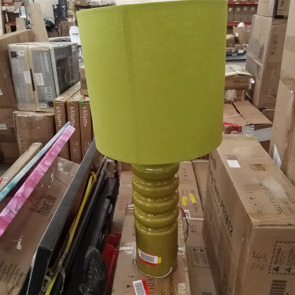 LIME GREEN 'SOHO' ART DECO TABLE LAMP