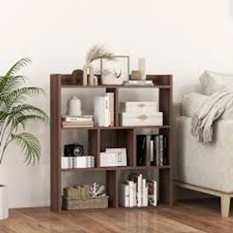 BOXED COSTWAY 7 CUBES OPEN-BACK BOOKSHELF WITH ANTI-TOPPLING DEVICES