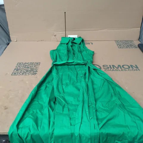 NOBODY'S CHILD GREEN HUNTER MIDI DRESS, UK 6 (EU 34, US 2)