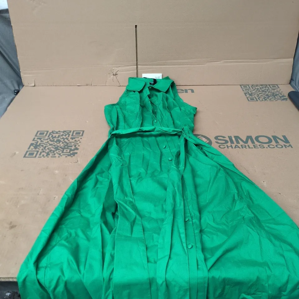 NOBODY'S CHILD GREEN HUNTER MIDI DRESS, UK 6 (EU 34, US 2)