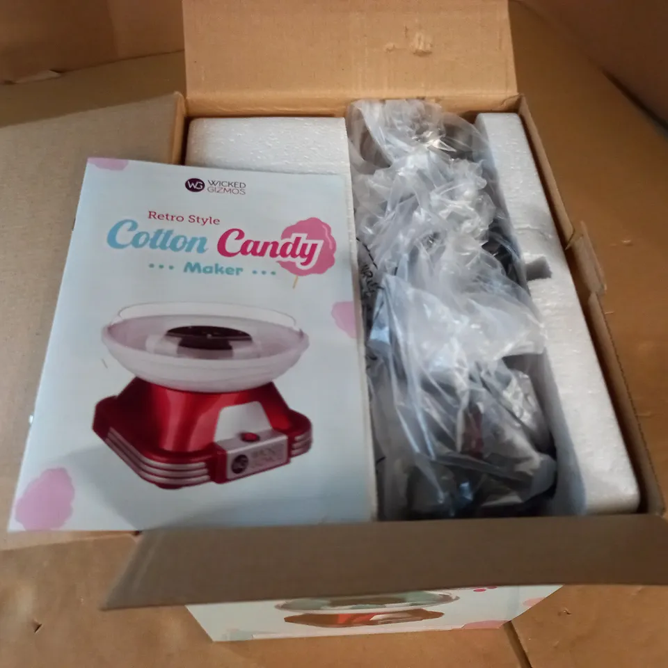 BOXED RETRO STYLE COTTON CANDY MAKER
