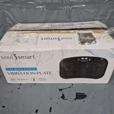 BOXED SOULSMART FULL BODY FITNESS VIBRATION PLATE EXERCISE MACHINE IN BLACK